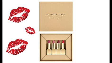 son burberry festive mini lip velvet set|Burberry Cosmetics Festive Beauty Box .